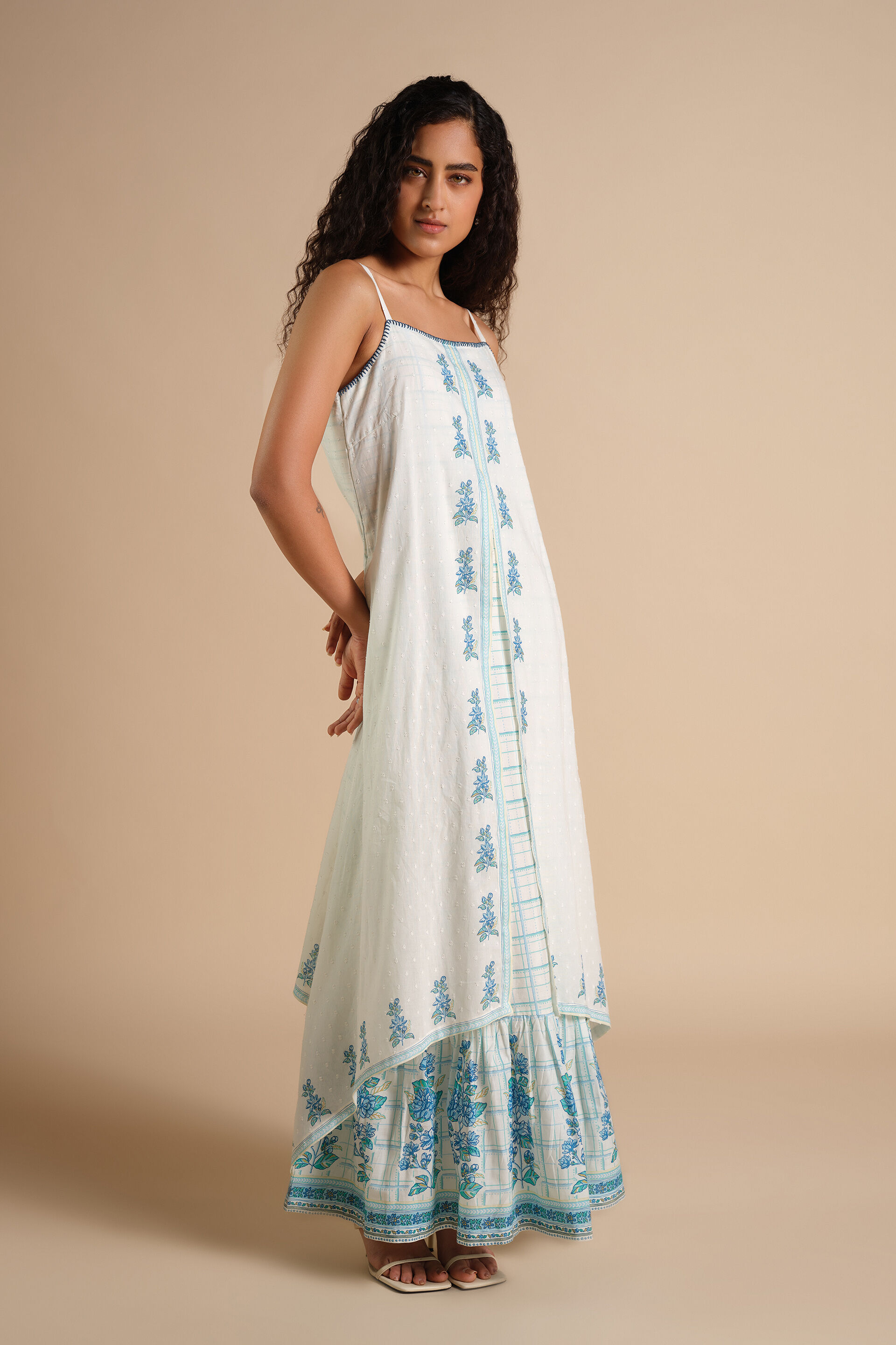 Khushnuma Maxi Dress, White, image 3